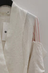 marc le bihan stitching kimono jacket 2201-E21 OFF WHITE